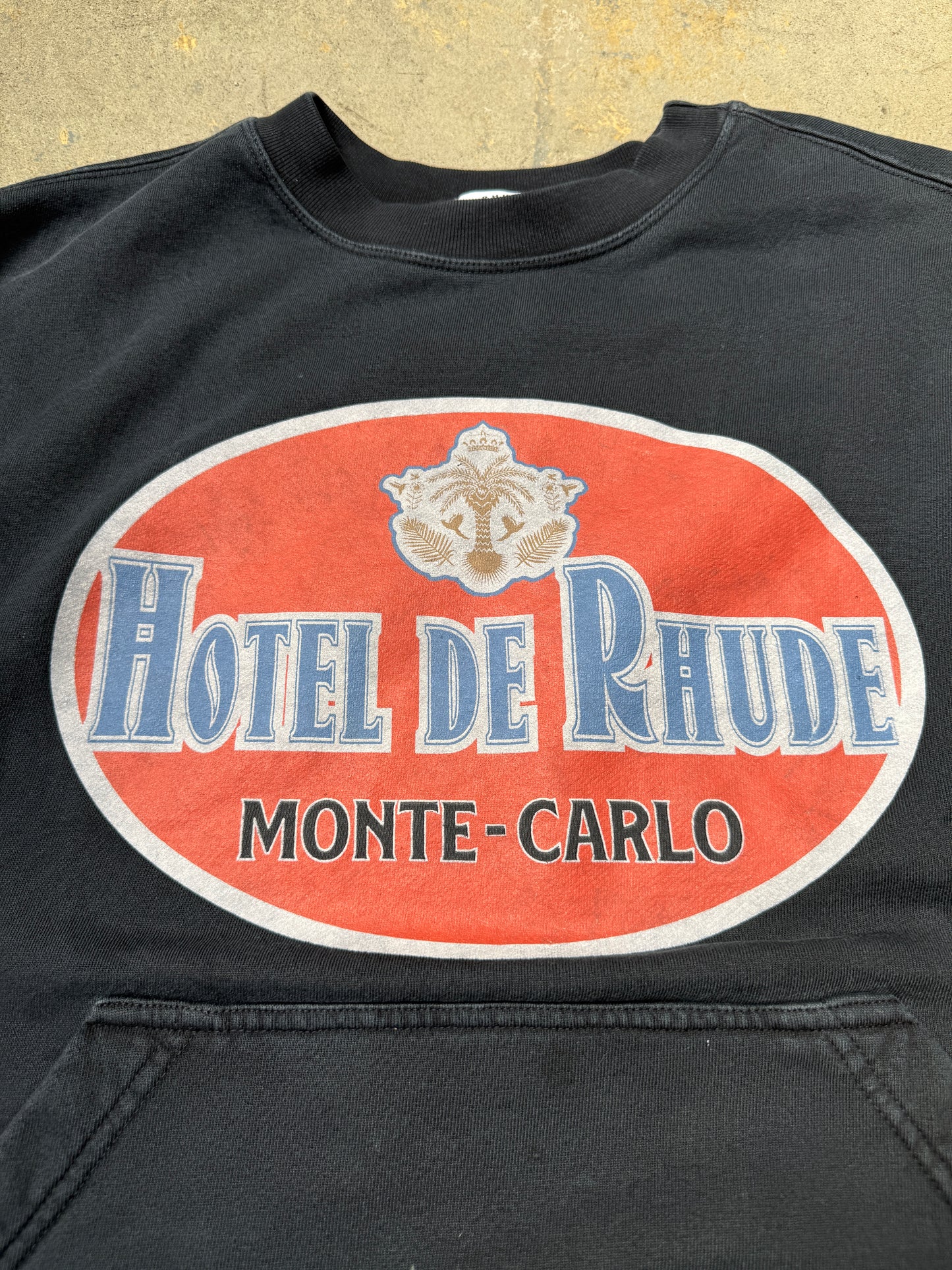Rhude Hotel De Rhude Crewneck Vintage Black Small (Pre-Owned)