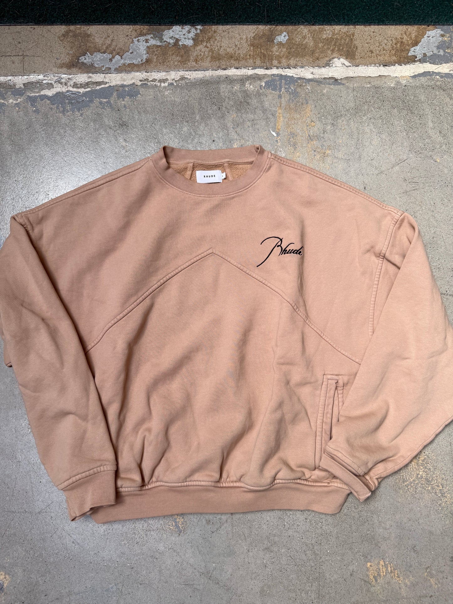 Rhude Logo Crewneck Tan Small (Pre-Owned)