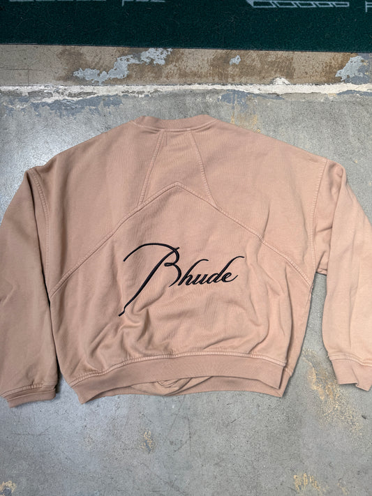 Rhude Logo Crewneck Tan Small (Pre-Owned)