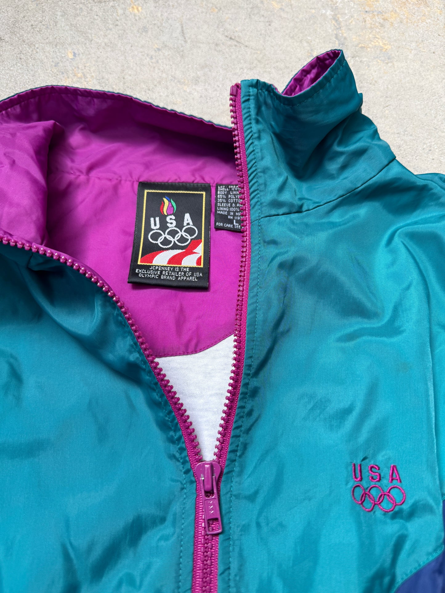 Vintage USA Windbreaker Jacket Large (Pre-Owned)