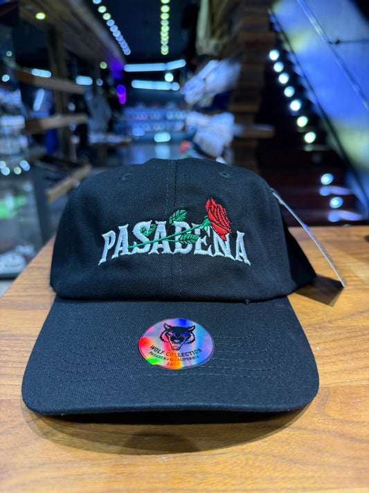 Wolf Collection Pasadena Rose Dad Hat Black