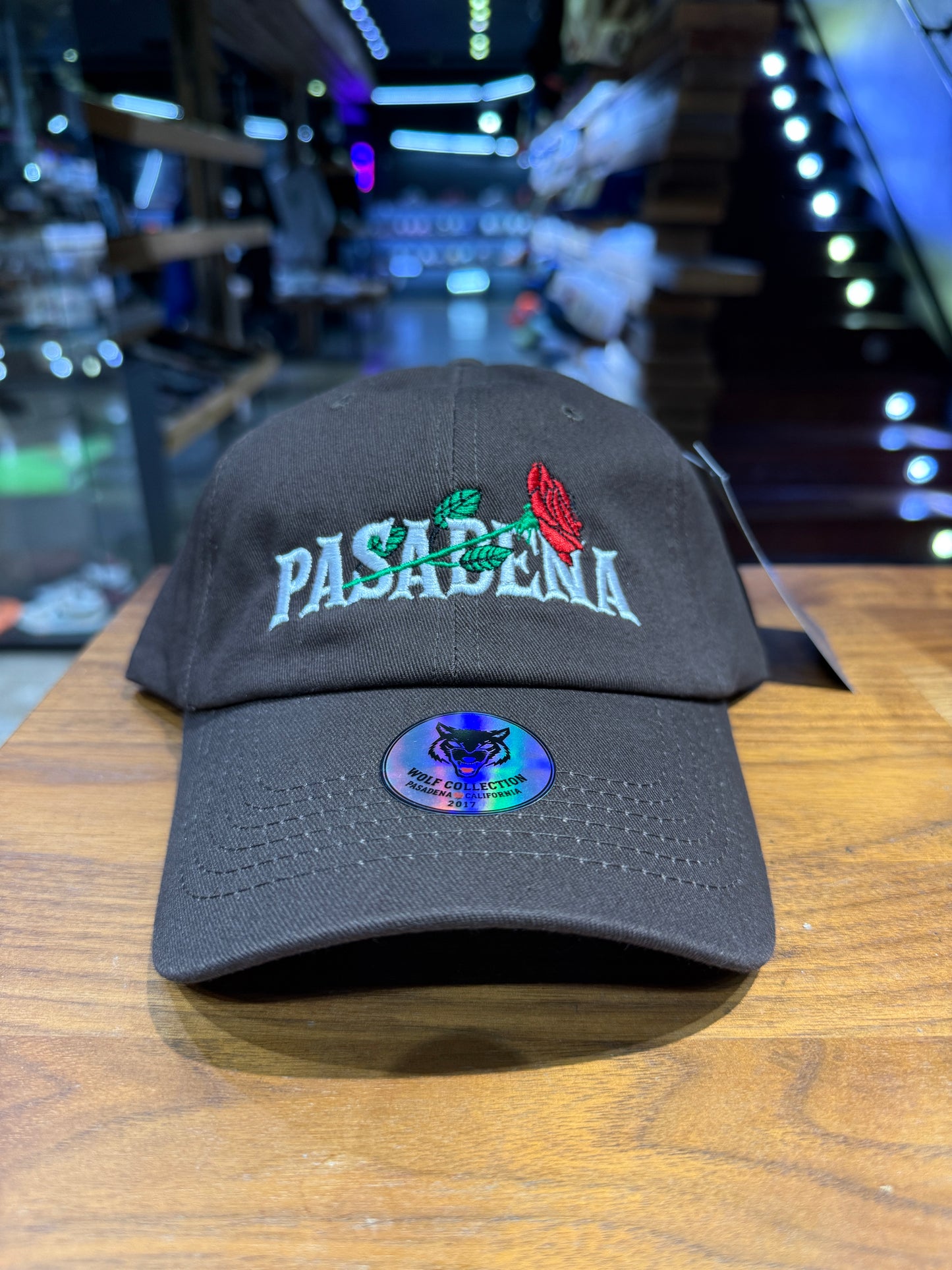Wolf Collection Pasadena Rose Dad Hat Brown