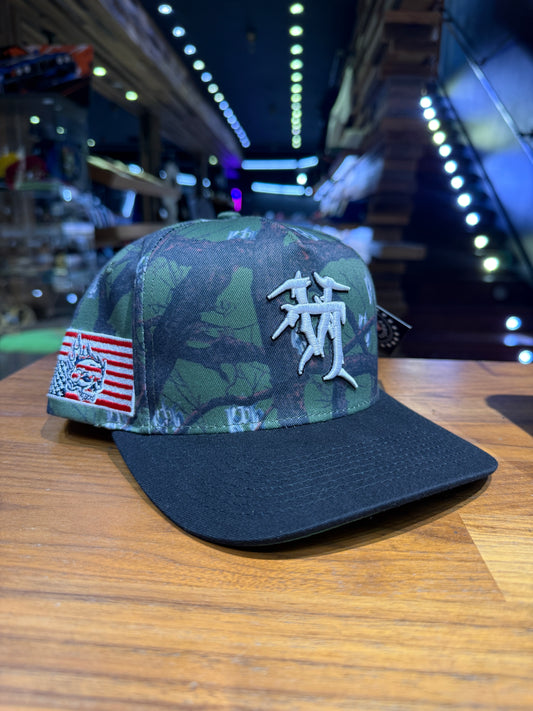 KTH Upside Down LA Snapback Tree Camo