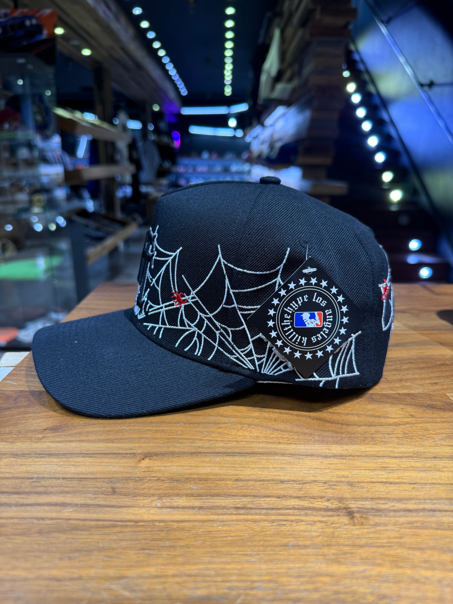 KTH Upside Down LA Spider Web Snapback Black