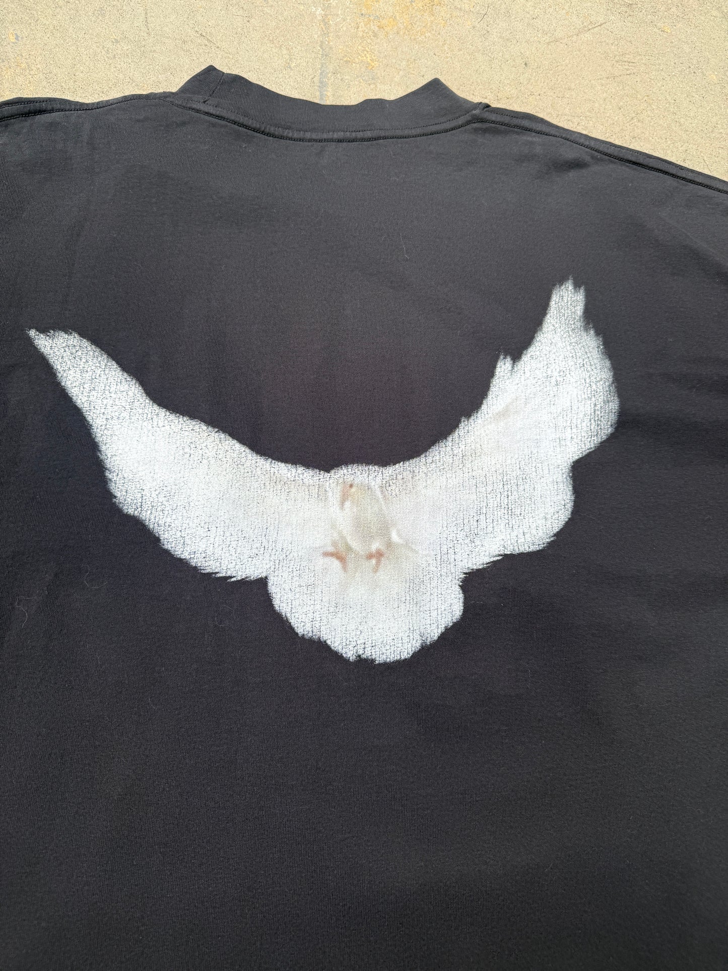 Yeezy Gap Dove 3/4 T-Shirt Washed Black XL (Pre-Owned)