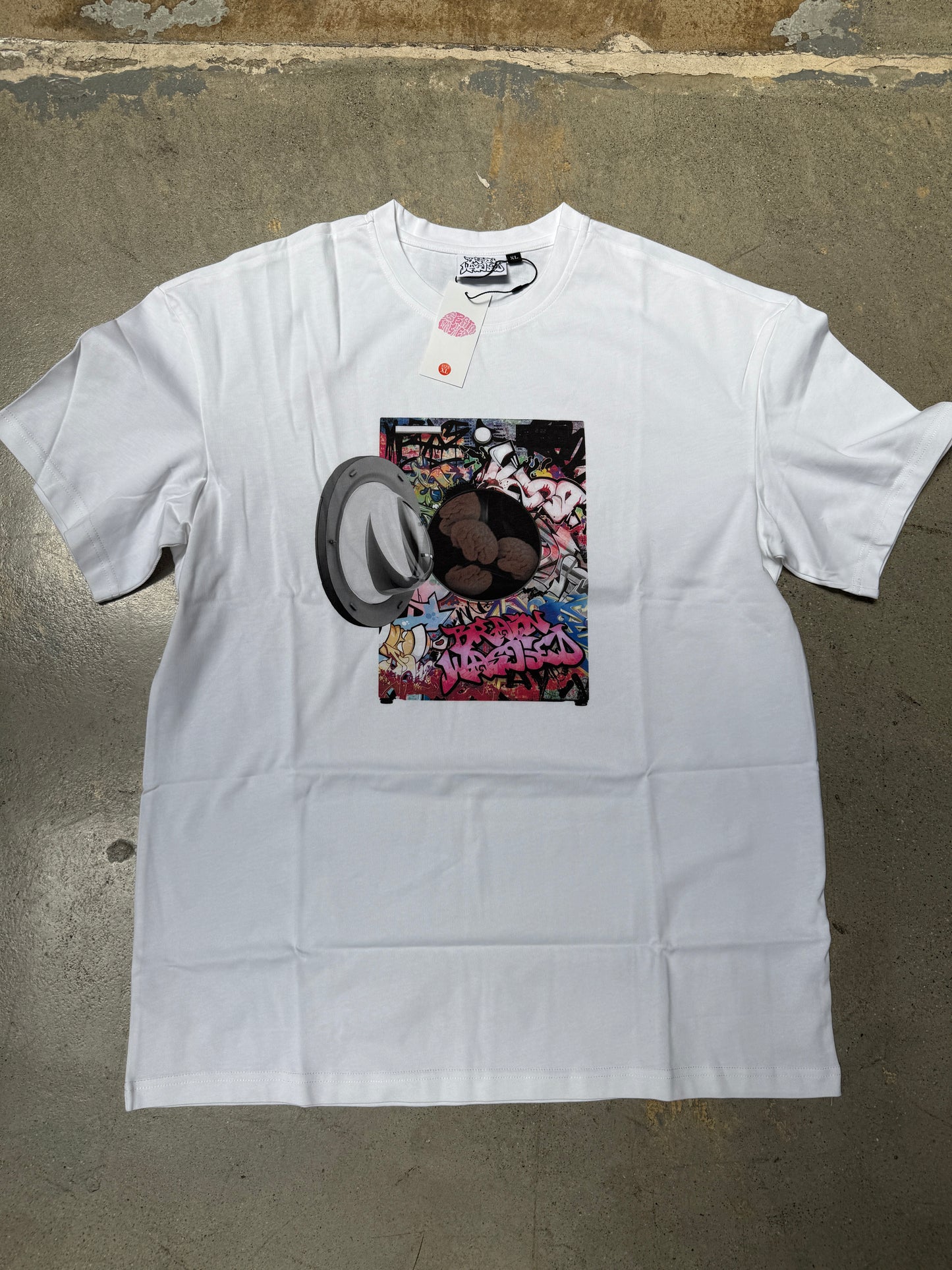 Brain Wash T-Shirt White XL