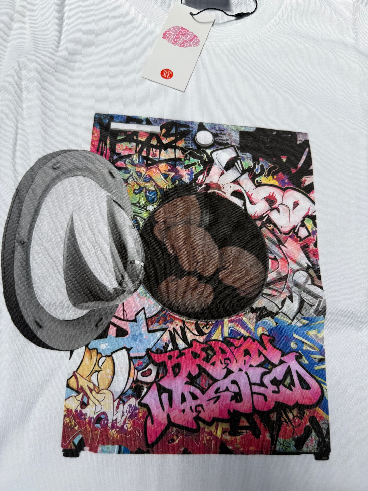 Brain Wash T-Shirt White XL