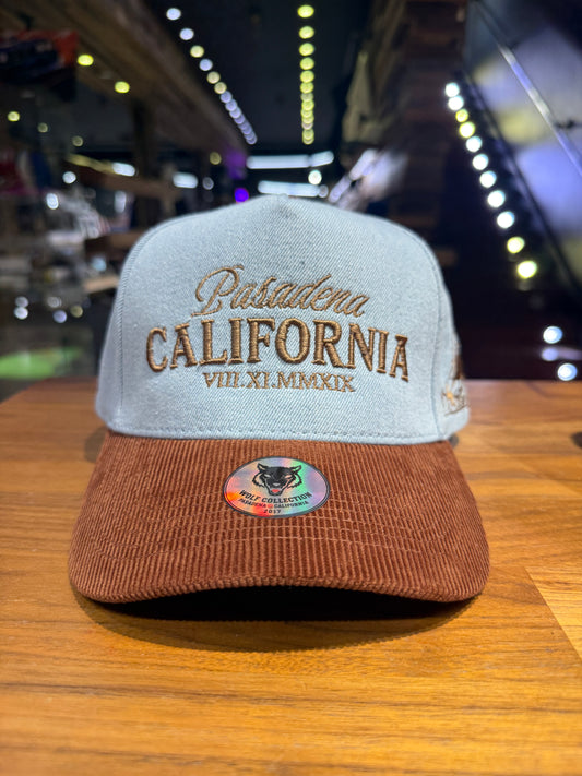 Wolf Collection Pasadena Roman Numerals Denim/Corduroy Snapback