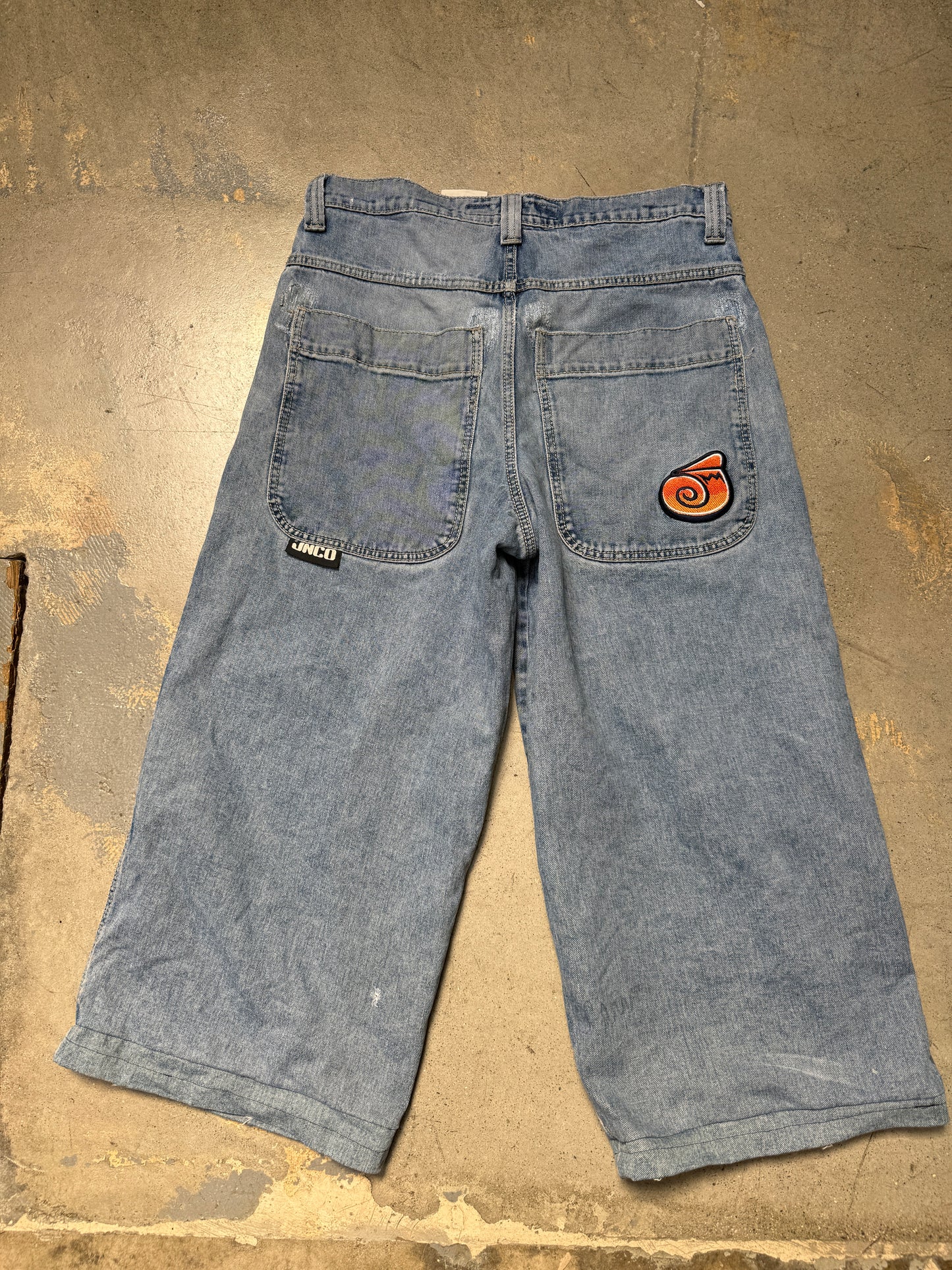 JNCO 101 Twin Cannon Jeans Vintage Blue 34x26 (Pre-Owned)