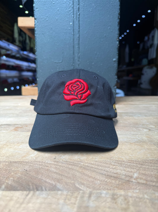 Neo Classic Rose Dad Hat True Black
