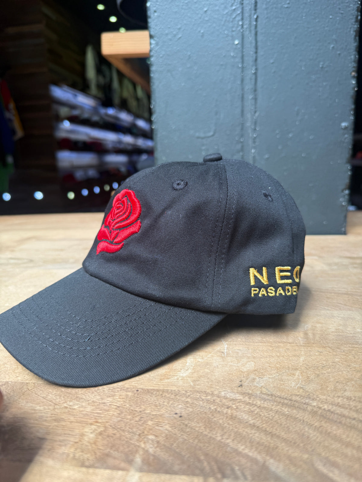Neo Classic Rose Dad Hat True Black