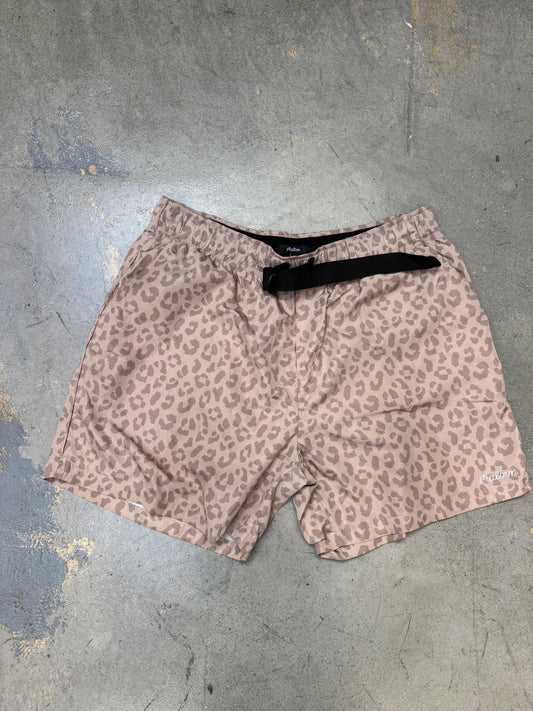 Malbon Animal Print Shorts Tan XL (Pre-Owned)