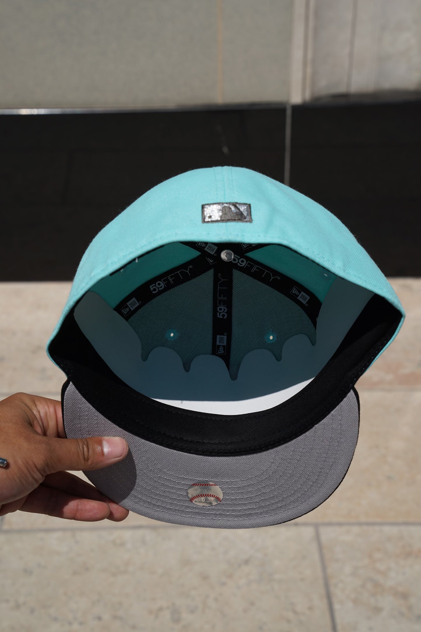 New Era Texas Rangers "Tiff & Co" 59fifty Fitted Mint Blue/Black