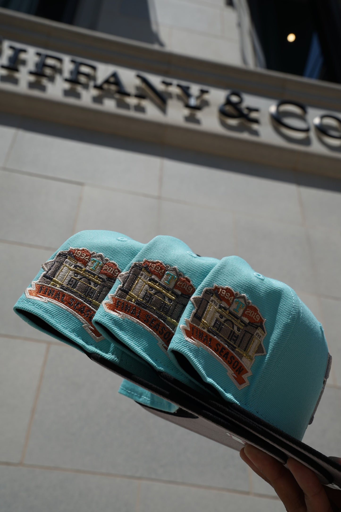 New Era Texas Rangers "Tiff & Co" 59fifty Fitted Mint Blue/Black