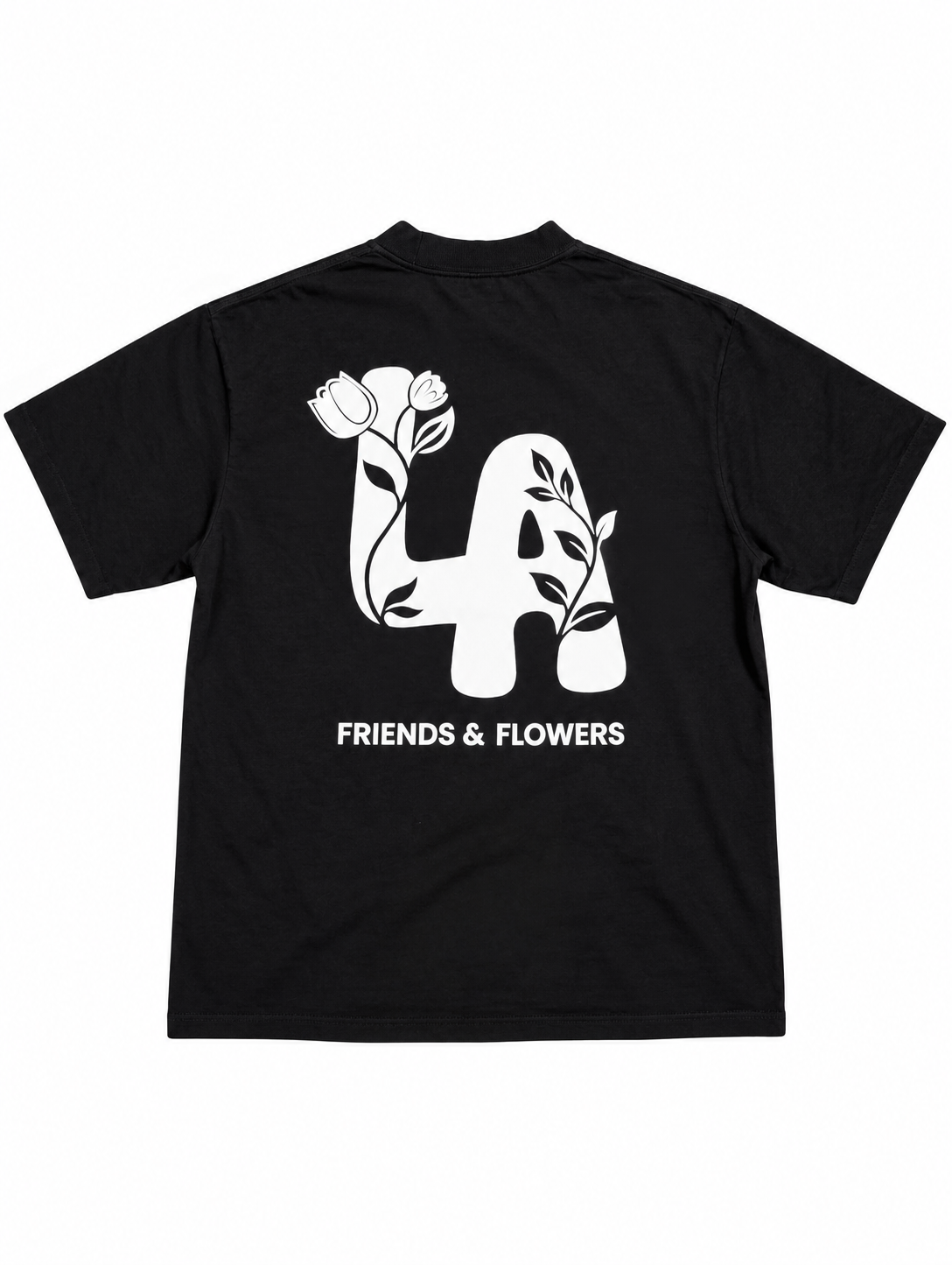 LA Flowers T-Shirt Black