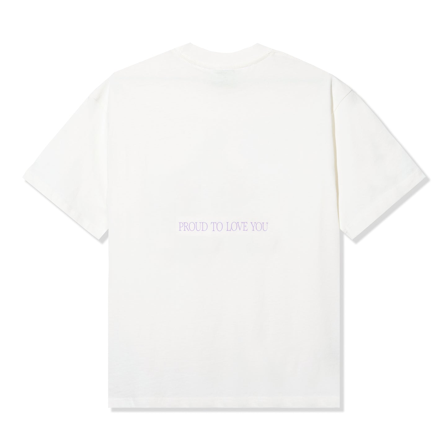 Lavender Proud Of You Heart T-Shirt White