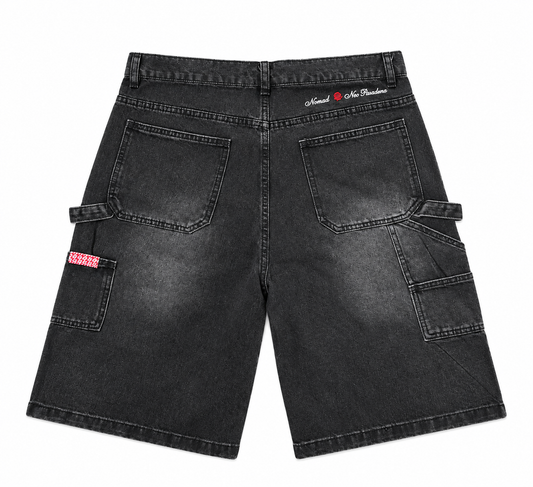 Nomad x Neo Baggy Double knee Carpenter Jorts Black