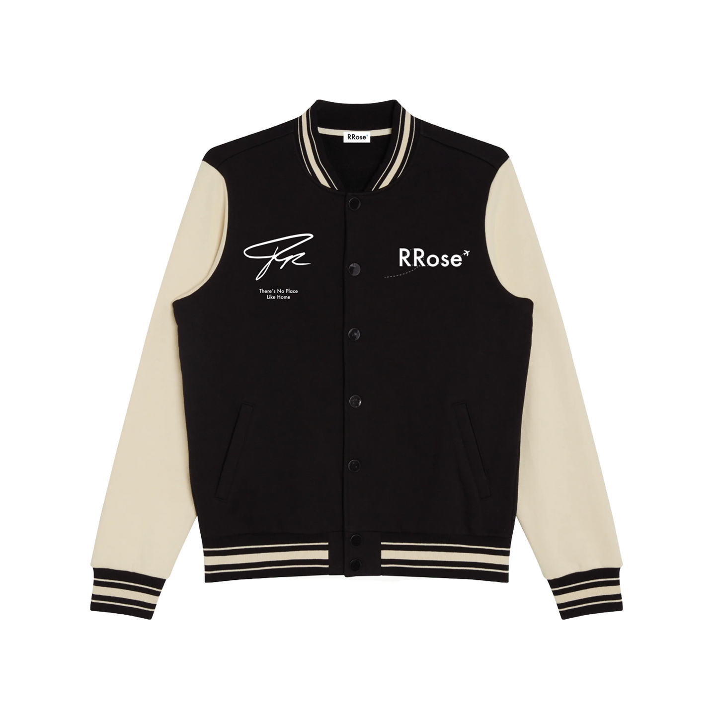 Rrose There's No Place Like Home Letterman Jacket Black