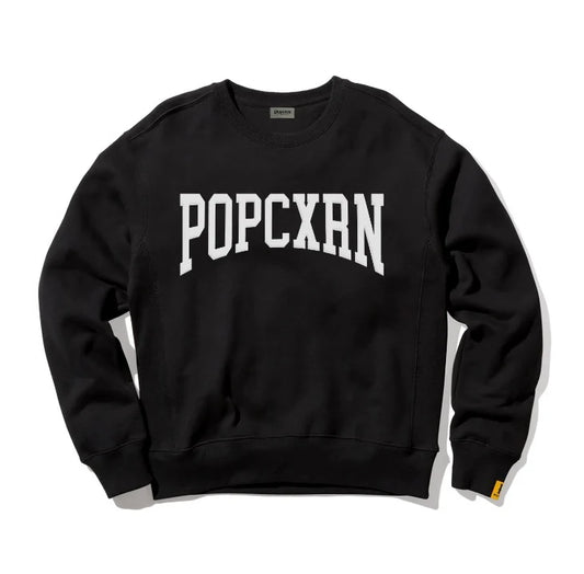 Popcxrn Varisty Crewneck Black