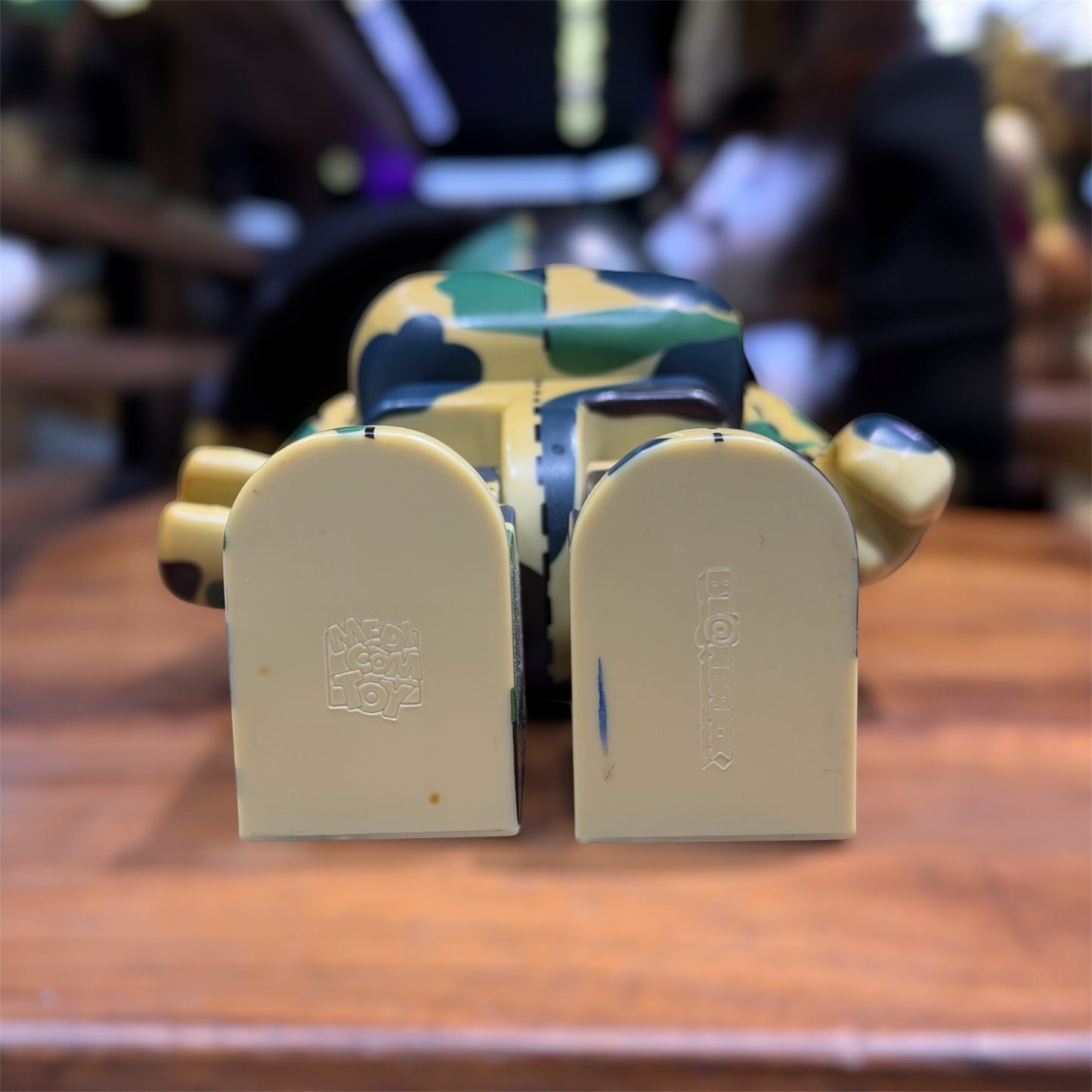 Bape Bearbrick Medicom  Green Camo 400% (Displayed)