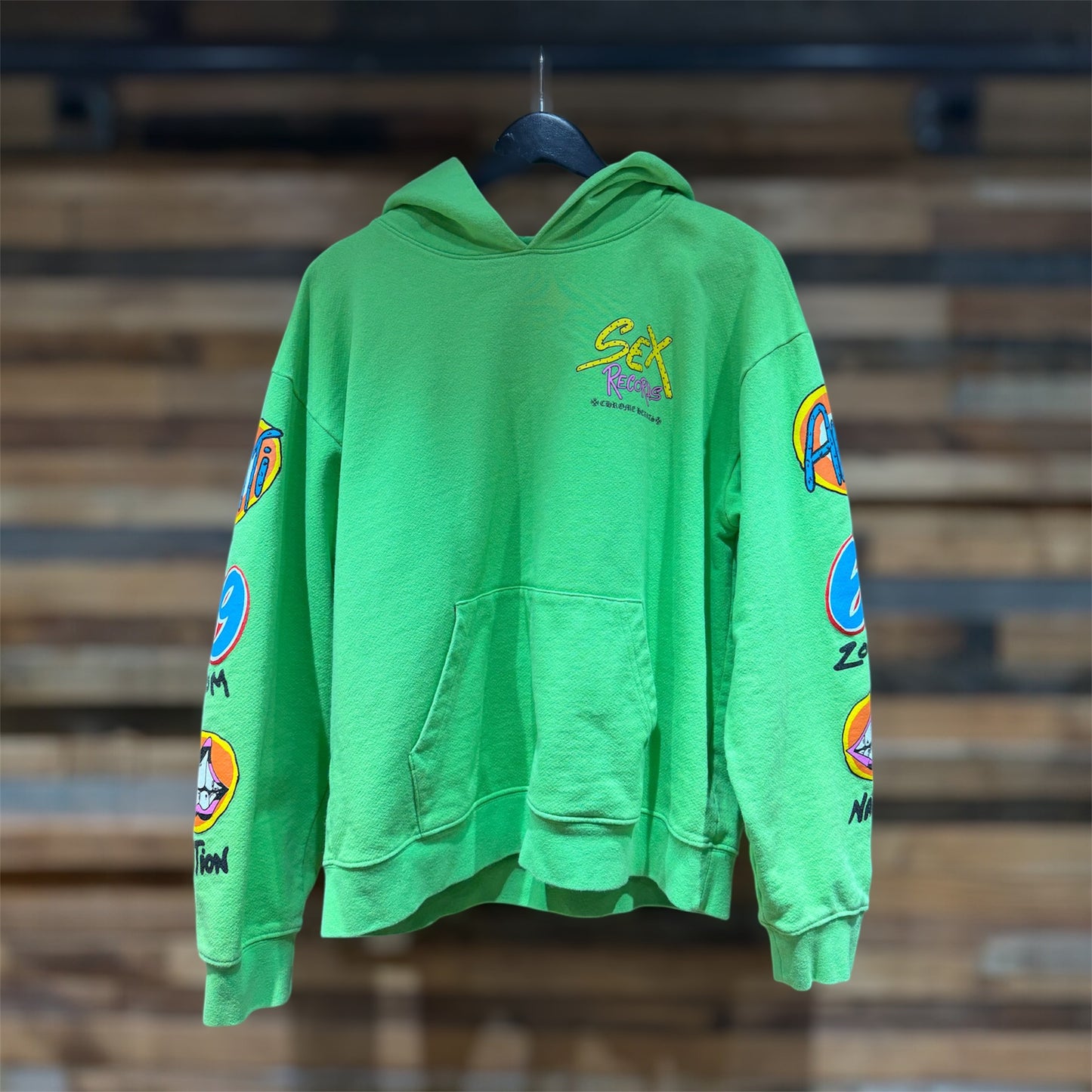 Chrome Hearts Sex Records Matty Boy Hoodie Green (Pre- Owned)