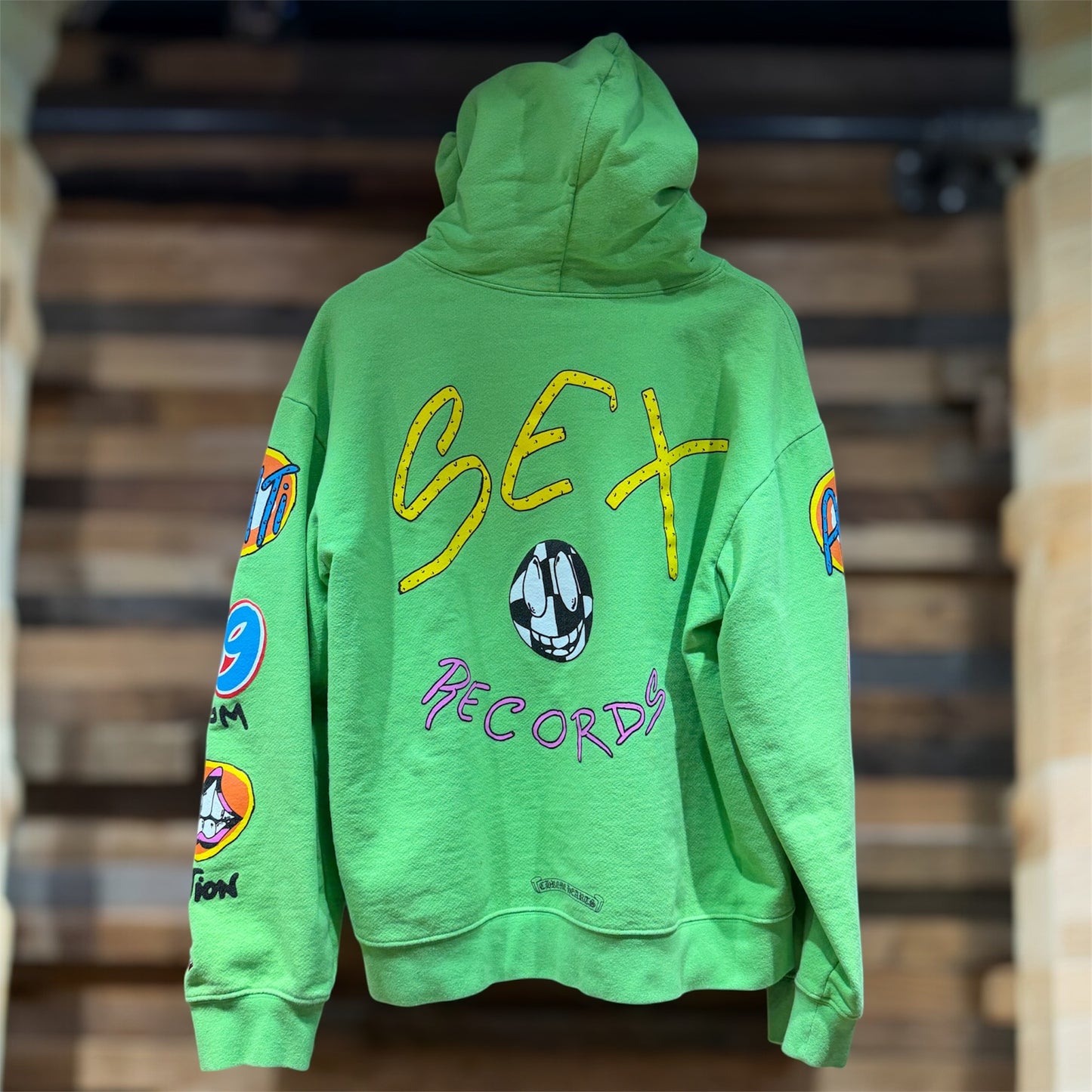 Chrome Hearts Sex Records Matty Boy Hoodie Green (Pre- Owned)