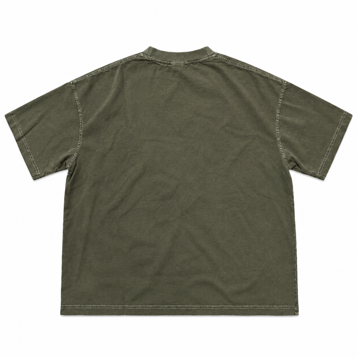 Premium Label T-Shirt Vintage Wash Olive