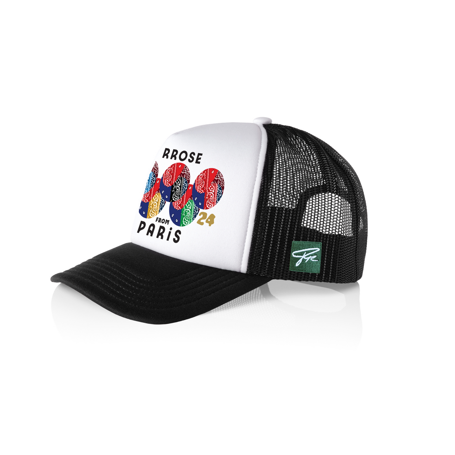 Rrose Yin-Yang Olympics Trucker Hat Black/White