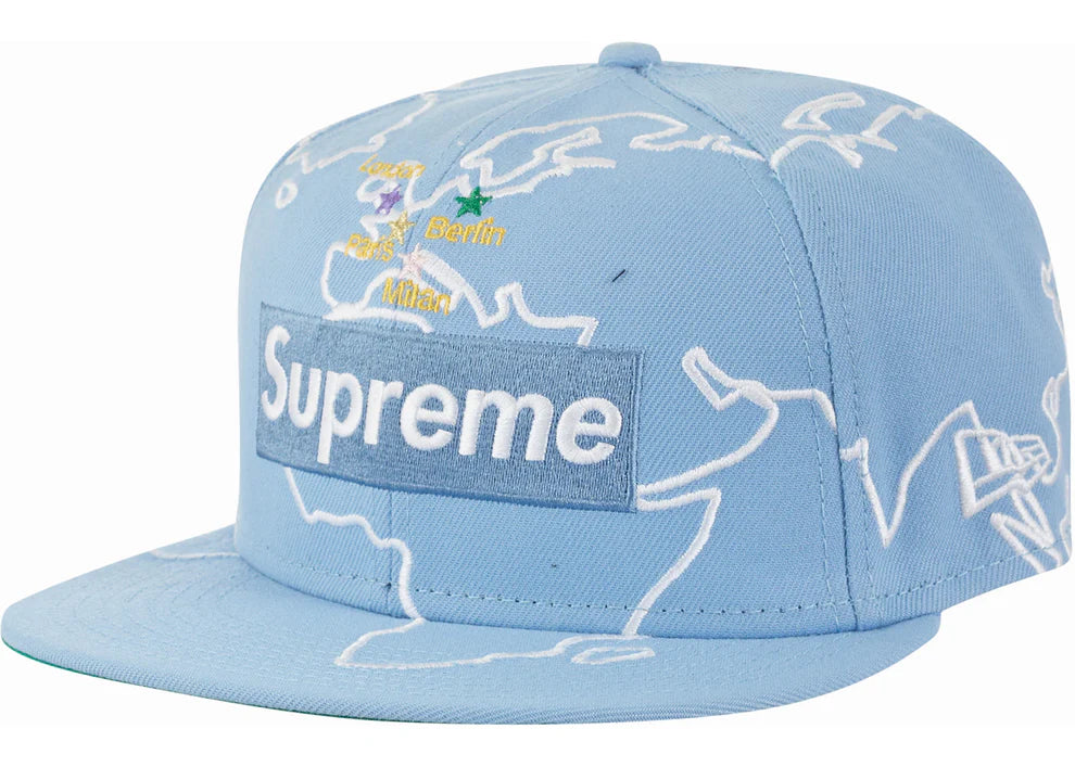 Supreme New Era Worldwide Box Logo Fitted 7 3/8
