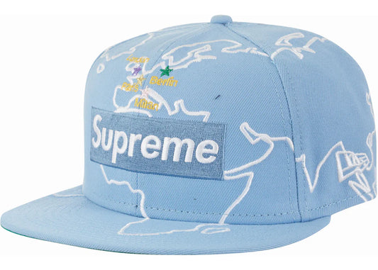Supreme New Era Worldwide Box Logo Fitted 7 3/8