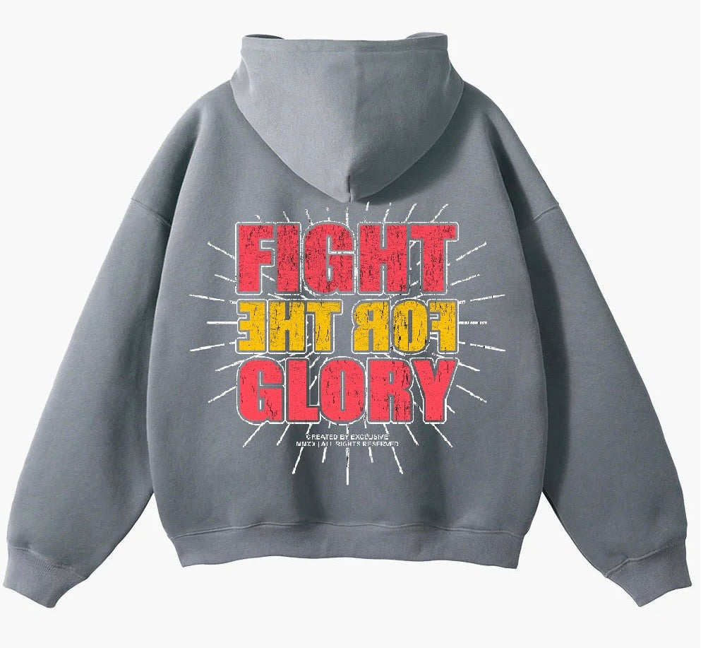 Exclusive LA Fight For The Glory Hoodie Vintage Grey