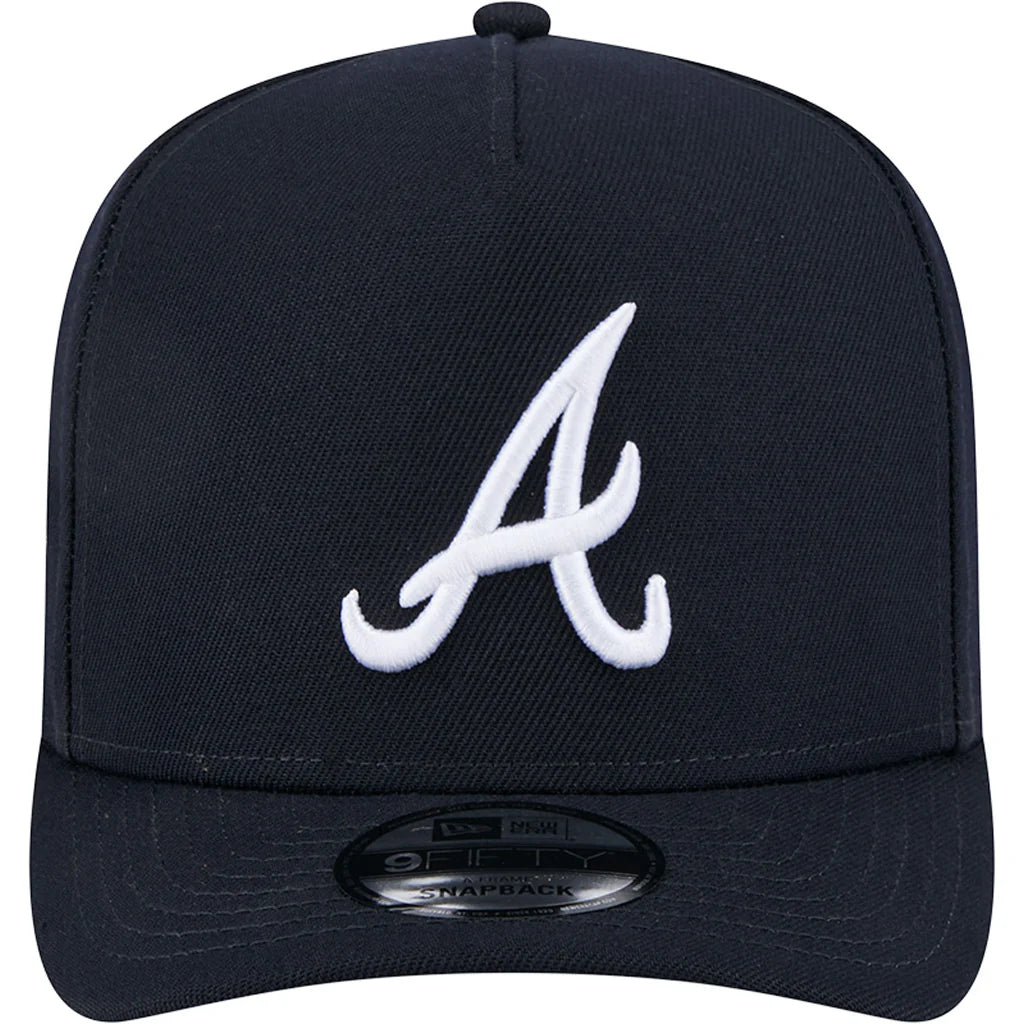 New Era Atlanta Braves 9fifty A-Frame Navy Snapback OS