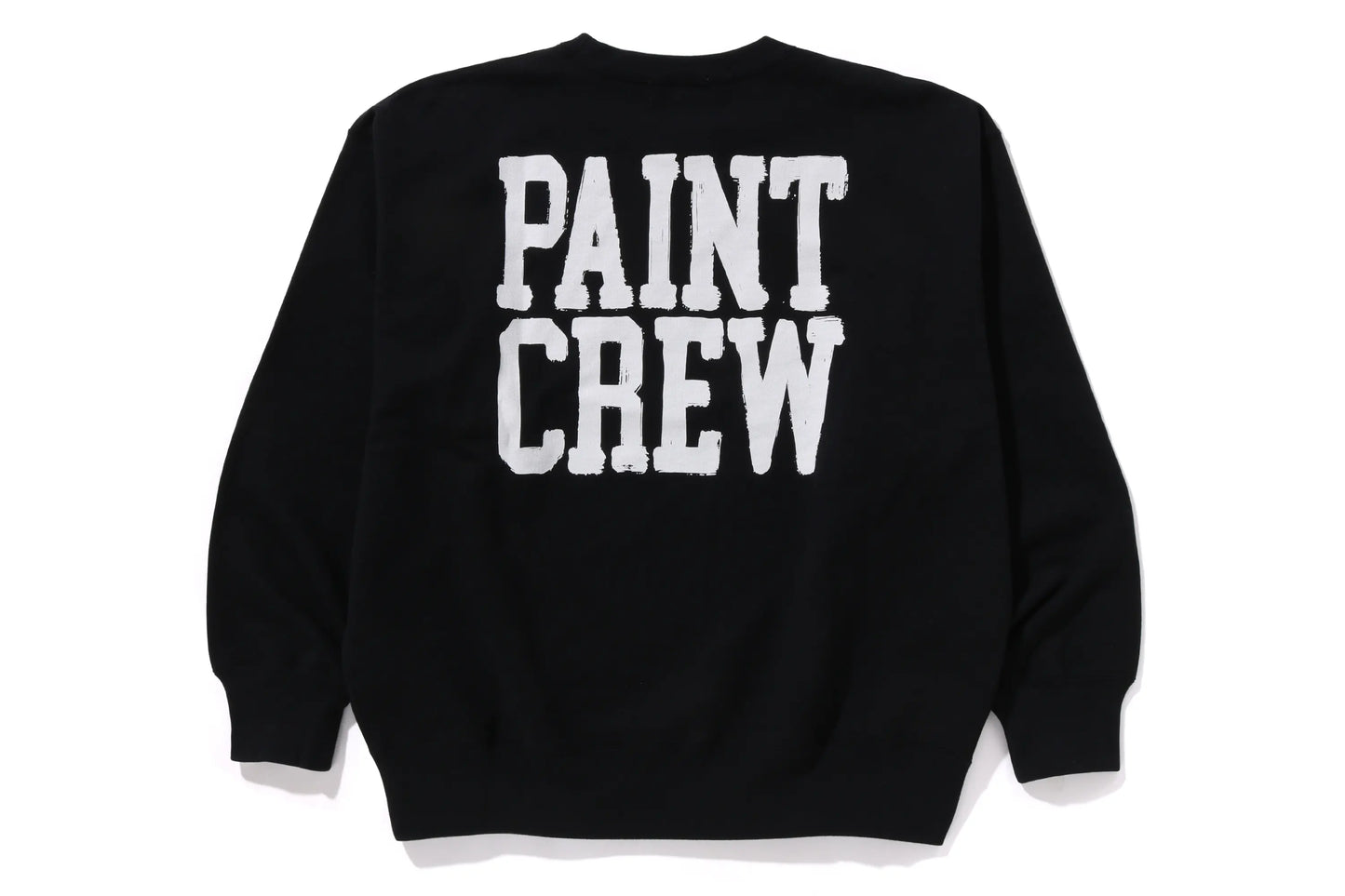 Bape x RTI Paint Crew Crewneck Black