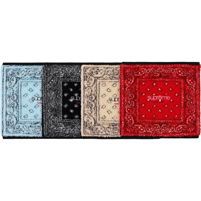 Supreme Bandana Fleece Neck Gaiter Tan