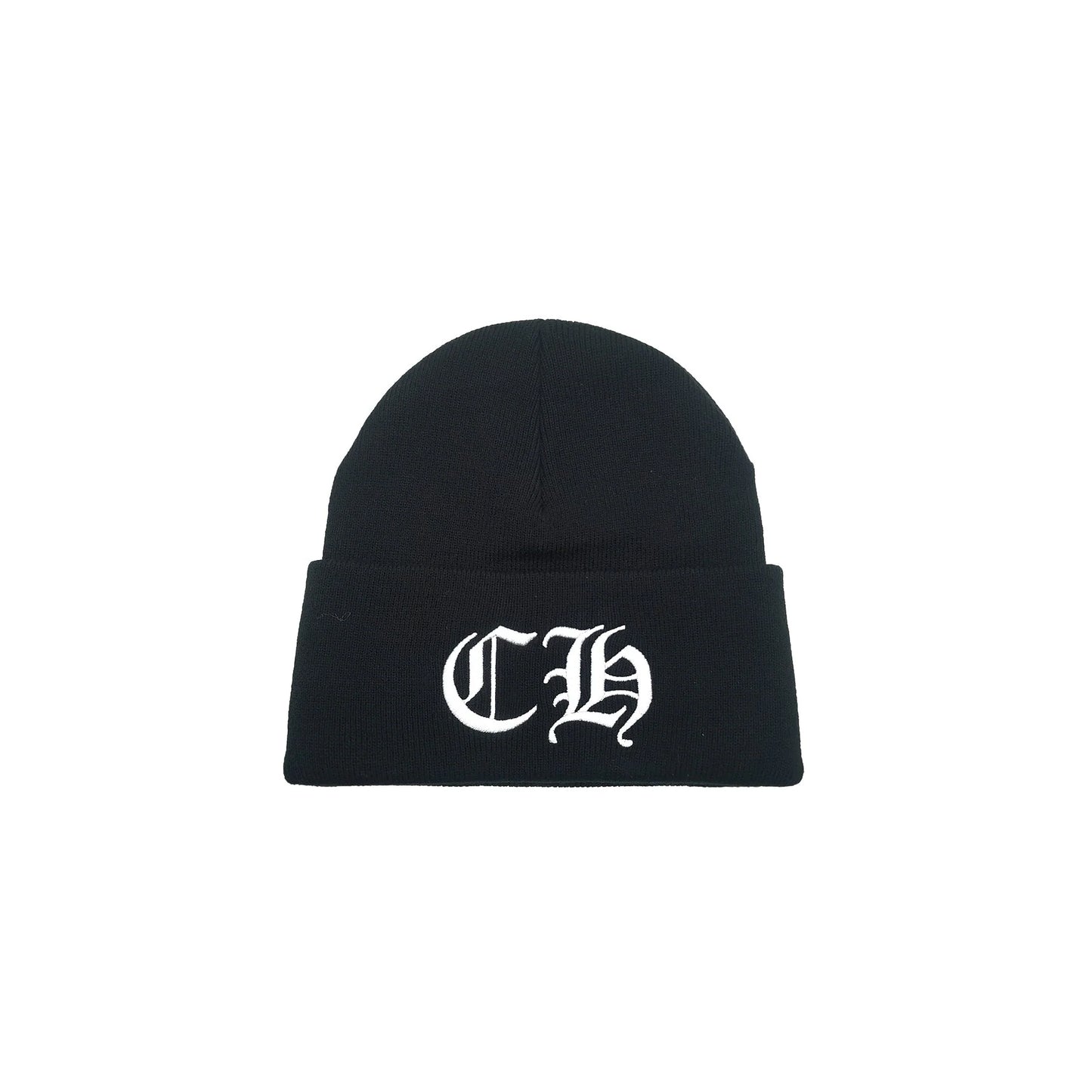 Chrome Hearts CH Logo Beanie Black white