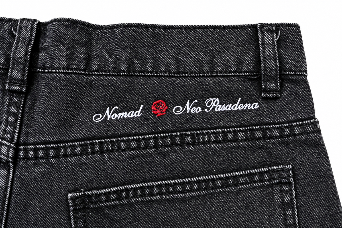 Nomad x Neo Baggy Double knee Carpenter Jorts Black