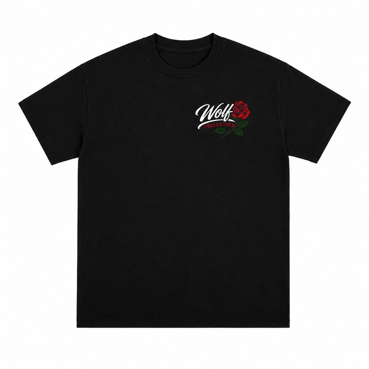 Wolf Collection Pasadena Streets Rose T-Shirt Black