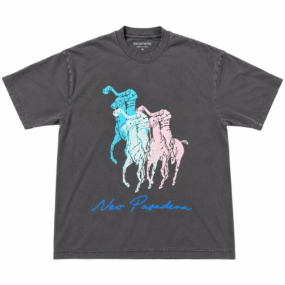Knightmare x Neo Horsemen T-Shirt Charcoal