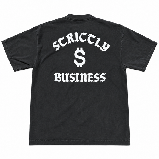 Knightmare x Neo Strictly Biz T-Shirt Washed Black