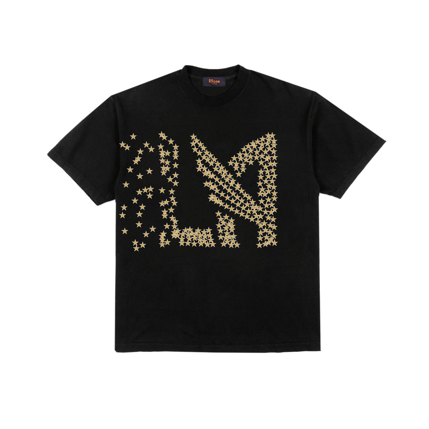 Rrose Black & Gold T-Shirt Phantom Black