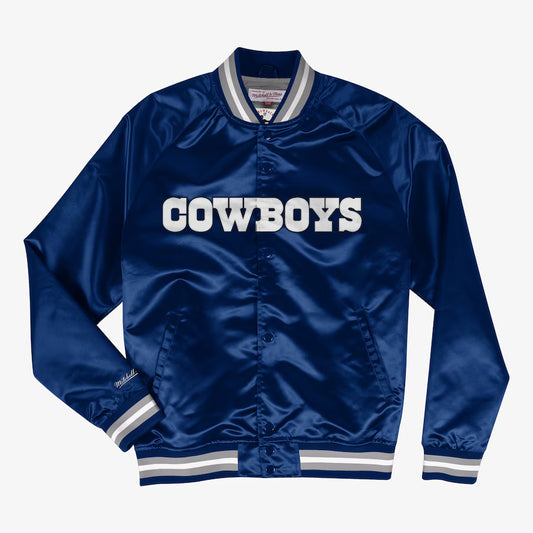 Mitchell & Ness Dallas Cowboys Lightweight Satin Jacket Navy