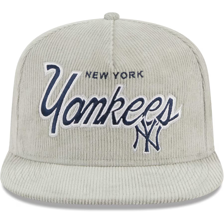 New Era New York Yankees Gray Corduroy Golfer OS