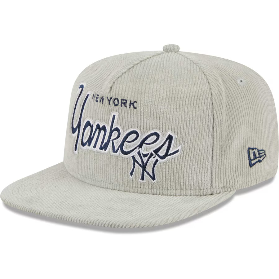 New Era New York Yankees Gray Corduroy Golfer OS