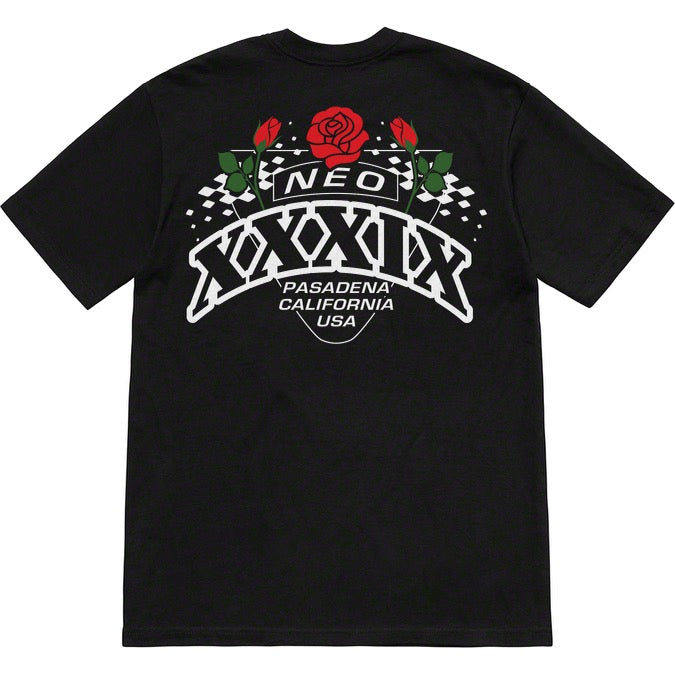 FRNDS+FLWRS Neo Roman Numerals T-Shirt Black