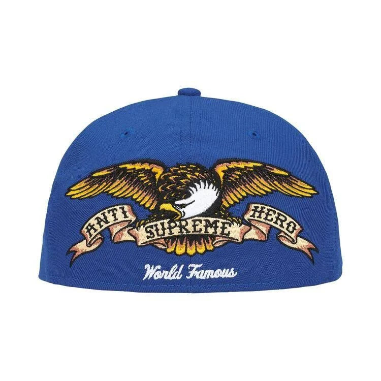 Supreme x Antihero New Era 5950 Fitted Hat Royal Blue 7 1/2