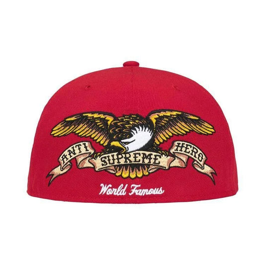 Supreme x Antihero New Era 5950 Fitted Hat Red 7 1/2