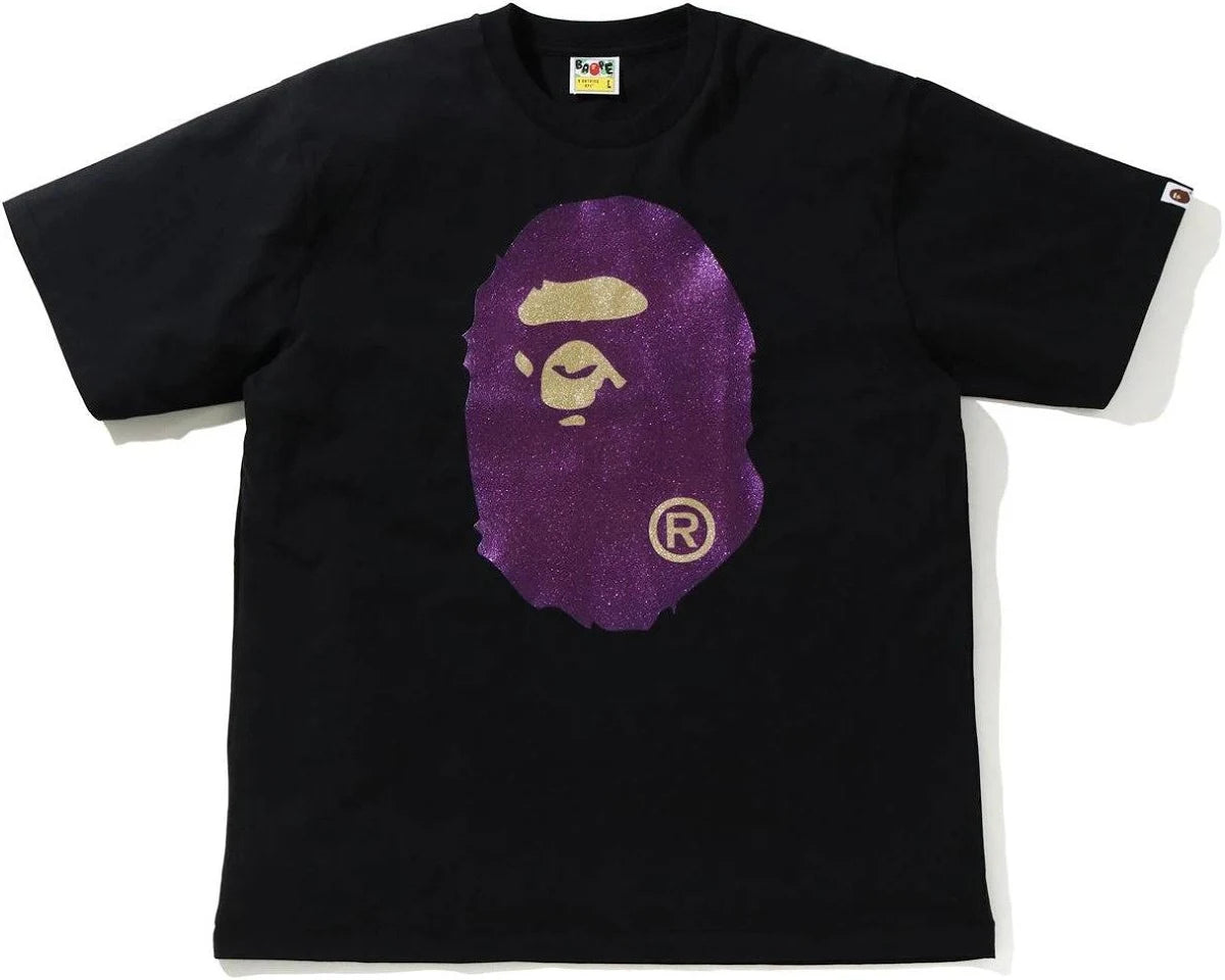 Bape Glitter Head T-Shirt Black 3XL