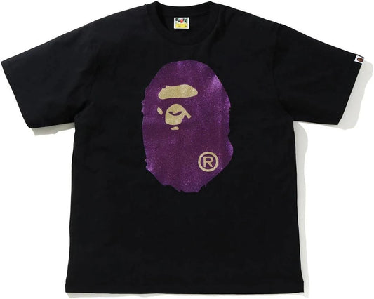 Bape Glitter Head T-Shirt Black 3XL