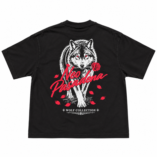 Wolf Collection x Neo Collab Cropped T-Shirt Black