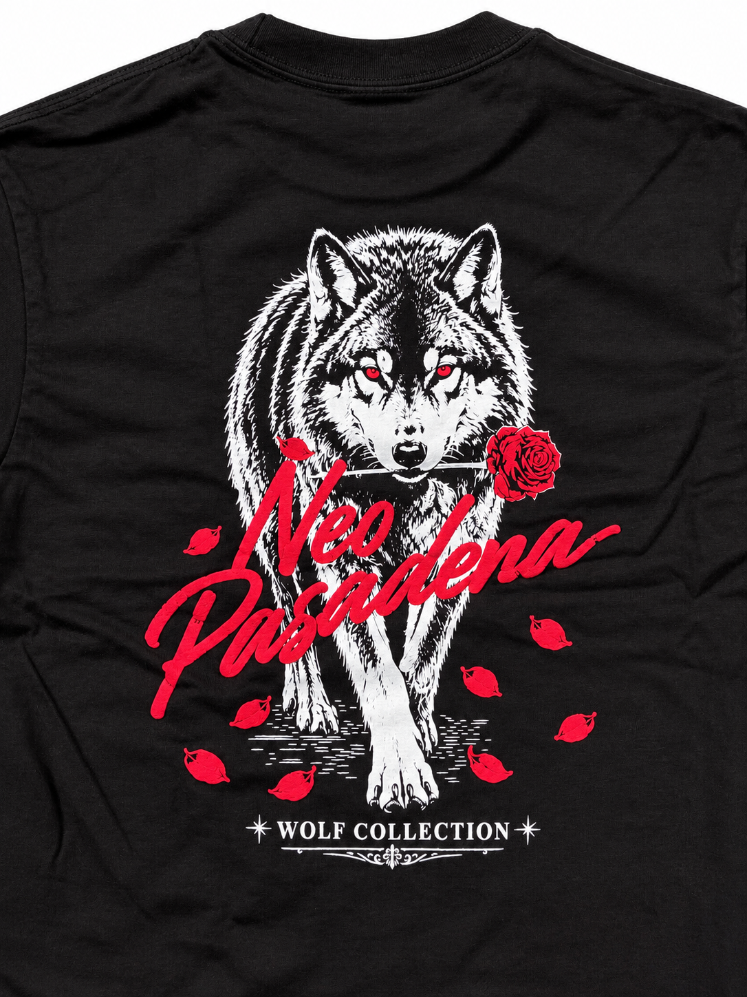 Wolf Collection x Neo Collab Cropped T-Shirt Black